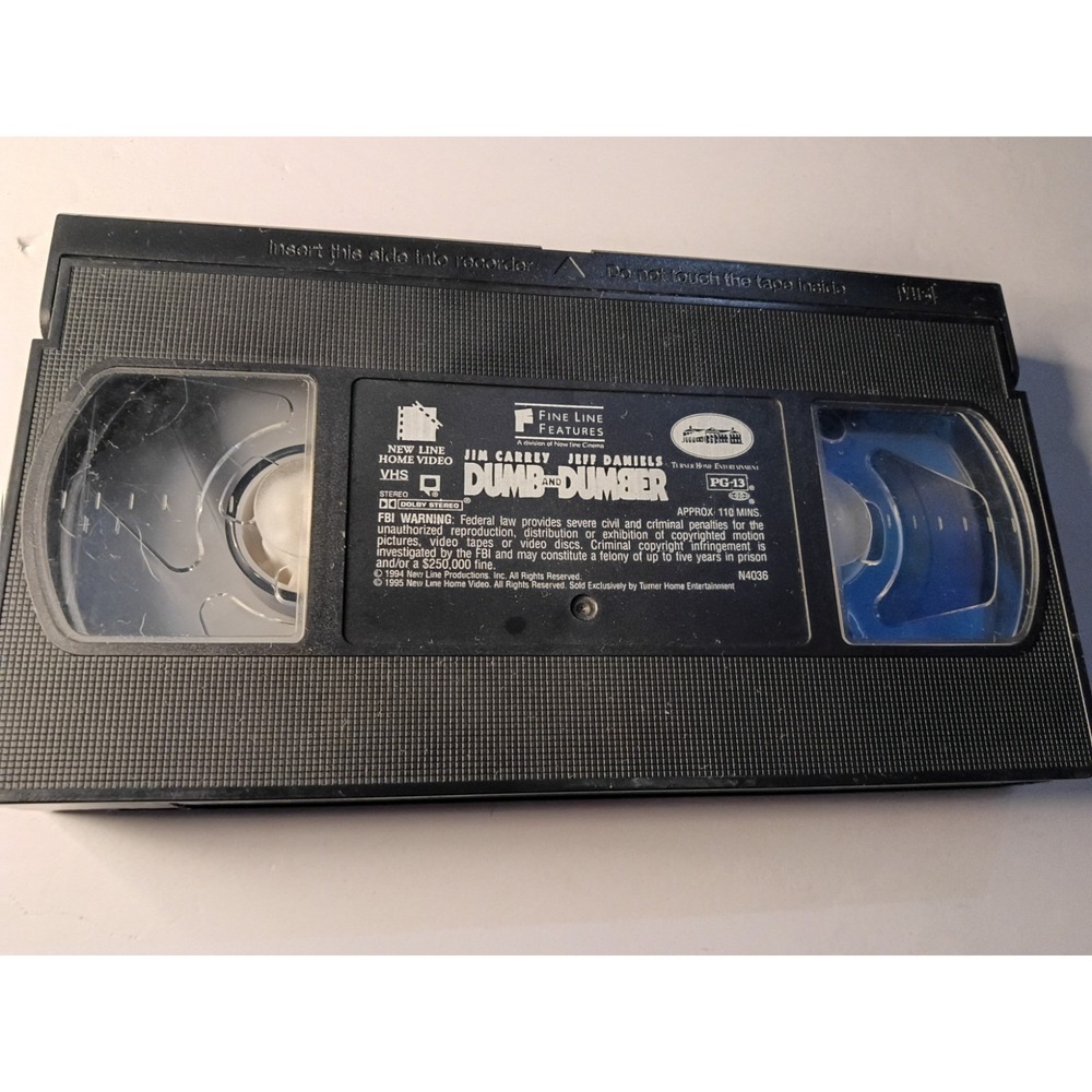 Dumb & Dumber (VHS, 1994) tape only